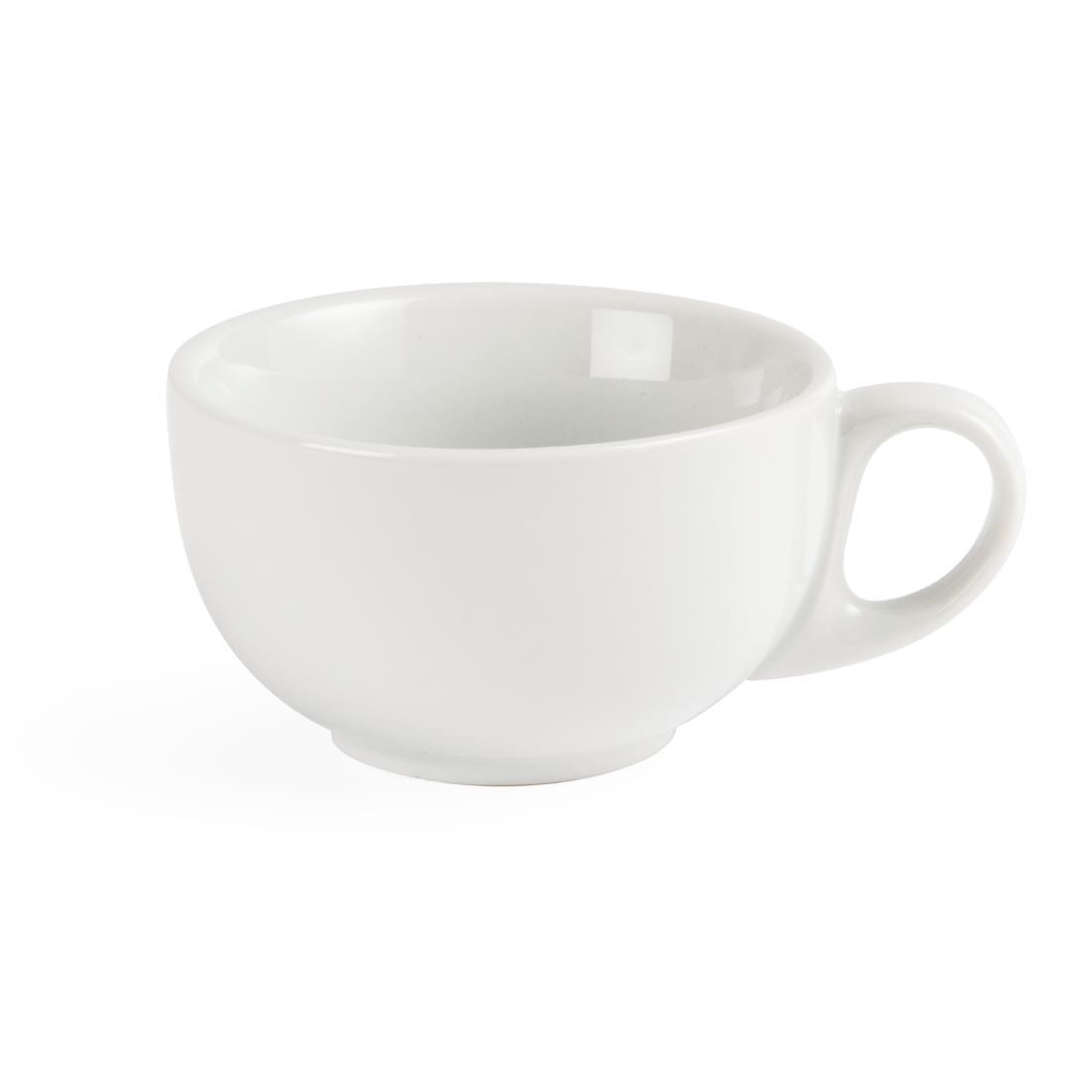 Olympia Whiteware Cappuccino Cups 200ml 7oz (Pack of 12) - CB469  - 2