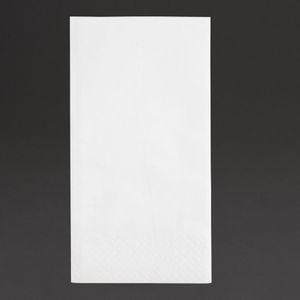 Fiesta Recyclable Lunch Napkin White 33x33cm 2ply 1/8 Fold (Pack of 2000) - FE227  - 1