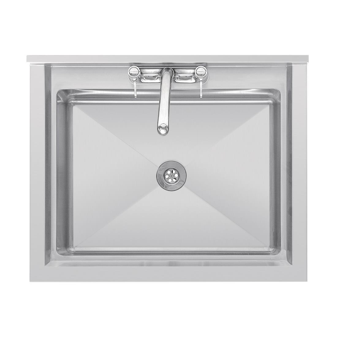 Vogue Stainless Steel Midi Pot Wash Sink with Undershelf - GJ537  - 2