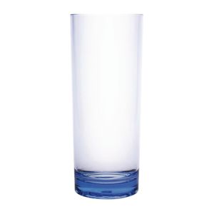 Kristallon Polycarbonate Hi Ball Glasses Blue 360ml (Pack of 6) - DC925  - 1
