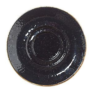 Steelite Craft Liquorice Saucers Small Double-Well 118mm (Pack of 12) - VV1036  - 1