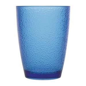 Olympia Kristallon Polycarbonate Tumbler Pebbled Blue 275ml (Pack of 6) - DC929  - 1