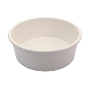 Creative Melamine Salad Bowls White Bamboo 186x60mm (Pack of 6) - FR236  - 1
