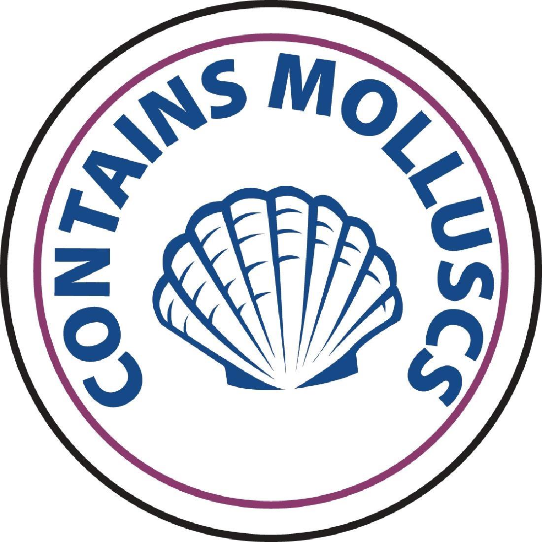 Vogue Food Allergen Label Molluscs (Pack of 1000) - GM812  - 1