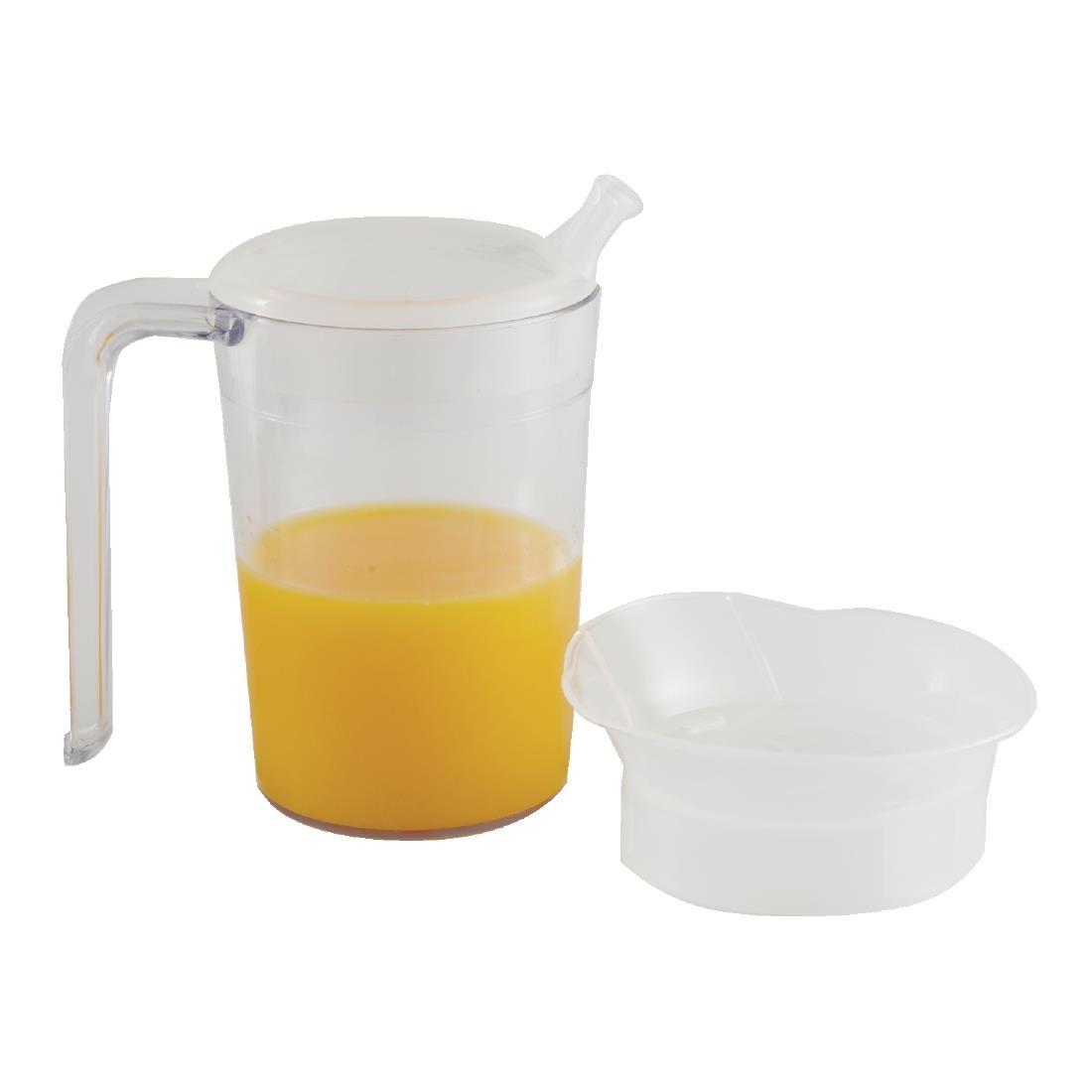 Clear Mug with Handle & 2 lids - CC975  - 1