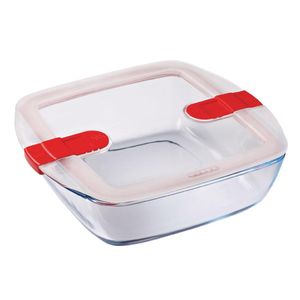 Pyrex Cook and Heat Square Dish with Lid 2.2Ltr - FC365  - 1