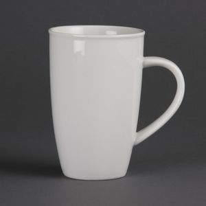 Olympia Whiteware Latte Mugs 400ml 14oz (Pack of 6) - CB700  - 1