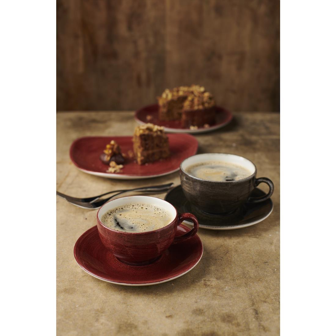 Churchill Stonecast Patina Cappuccino Cup Red Rust 340ml (Pack of 12) - FS890  - 3