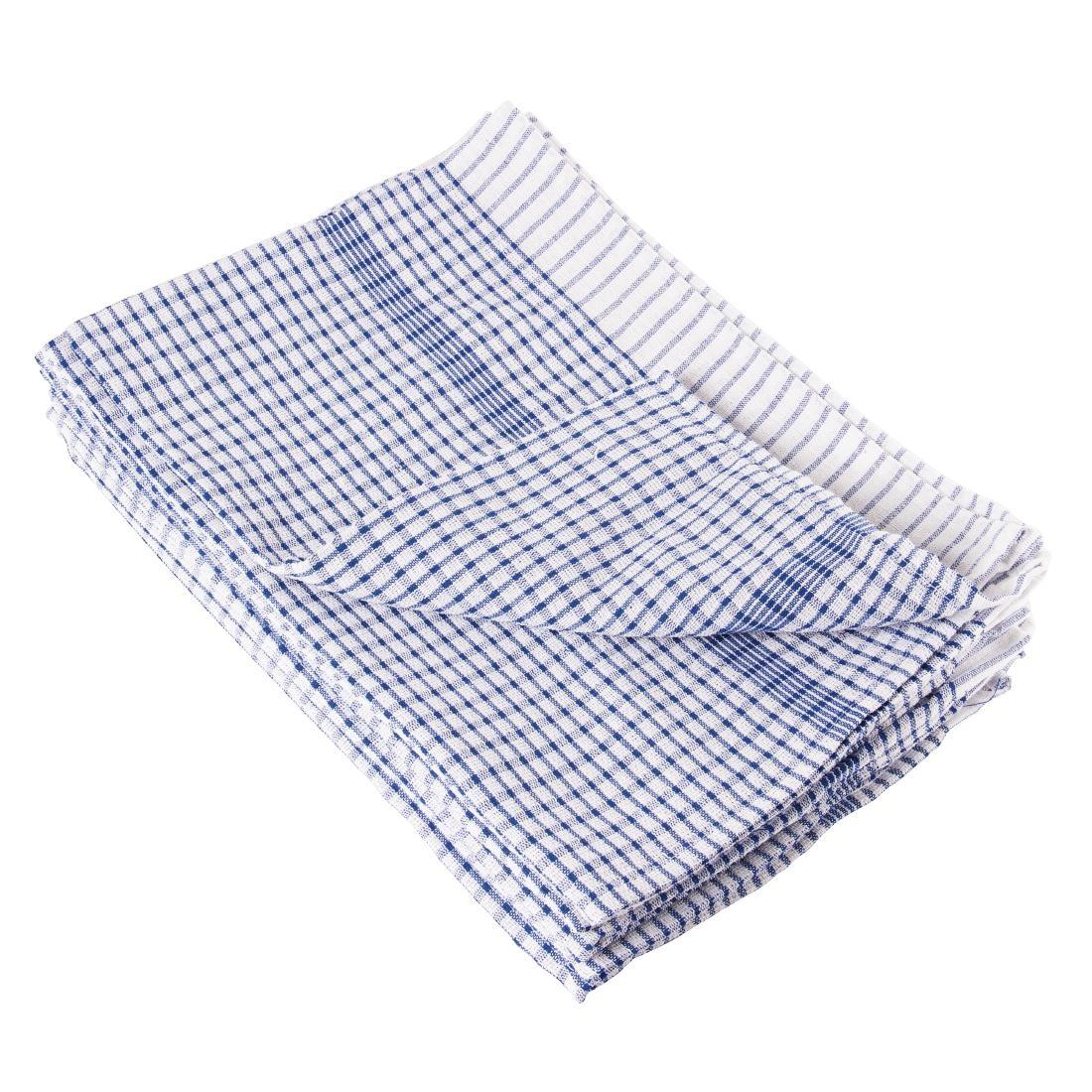 Vogue Wonderdry Blue Tea Towels (Pack of 10) - CC596  - 1