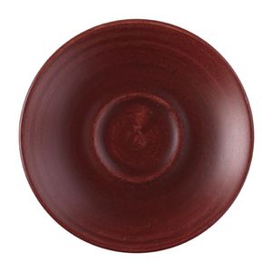 Churchill Stonecast Patina Espresso Saucer Red Rust 114mm (Pack of 12) - FS894  - 1