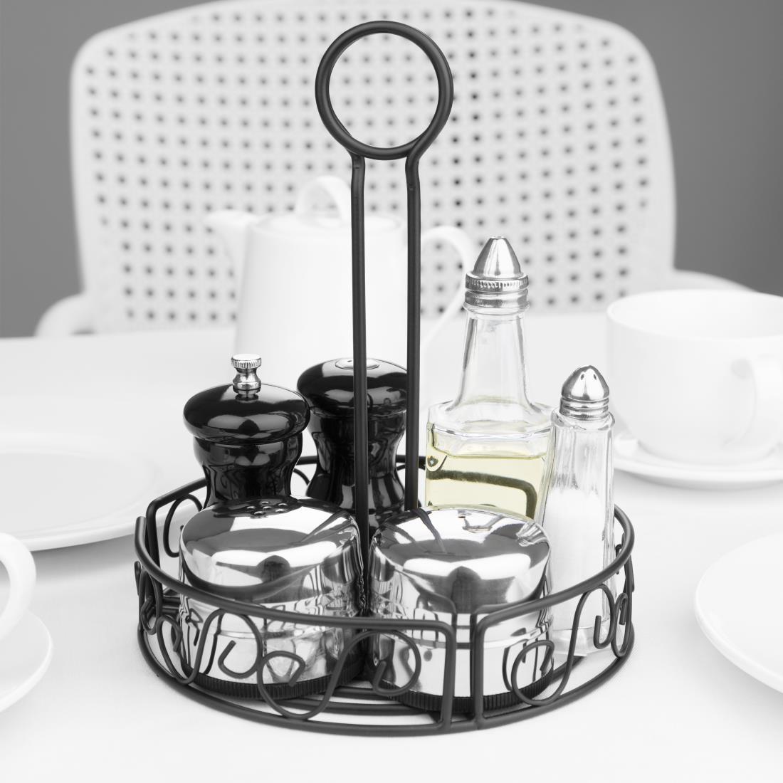 Olympia Wire Condiment Holder Black - GM245  - 5
