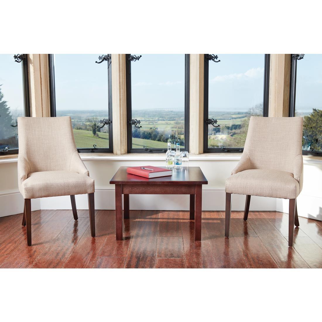 Bolero Neutral Finesse Dining Chairs (Pack of 2) - CF367  - 12