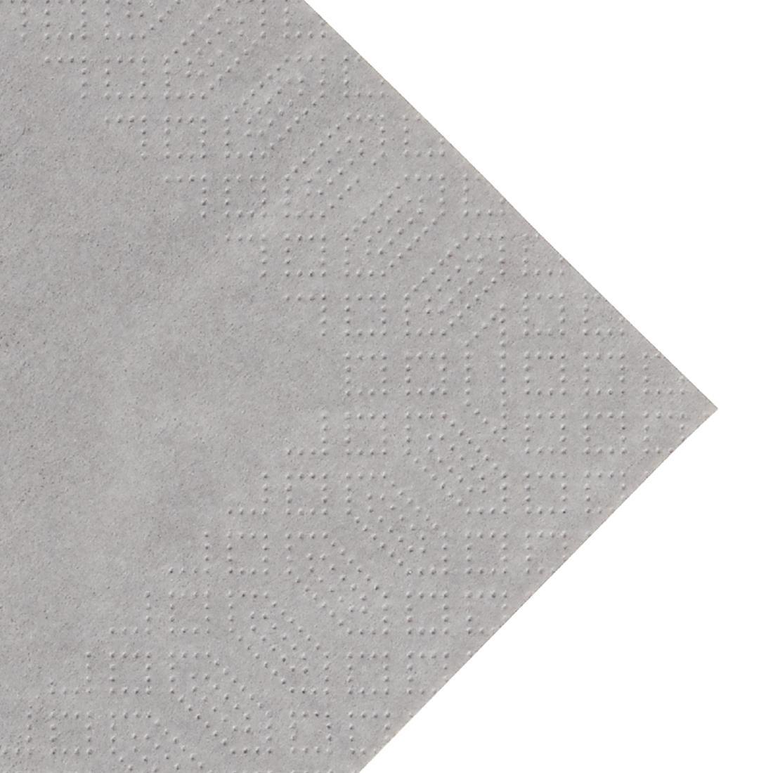 Duni Lunch Napkin Grey 33x33cm 3ply 1/4 Fold (Pack of 1000) - GJ103  - 2