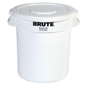 Rubbermaid Round Brute Container 121Ltr Container White - L653  - 1