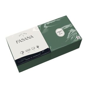 Fasana Lunch Napkin Green 33x33cm 2ply 1/4 Fold (Pack of 1500) - CK876  - 2