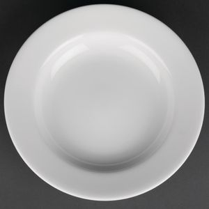Royal Porcelain Classic White Soup Plates 235mm (Pack of 12) - CG062  - 1