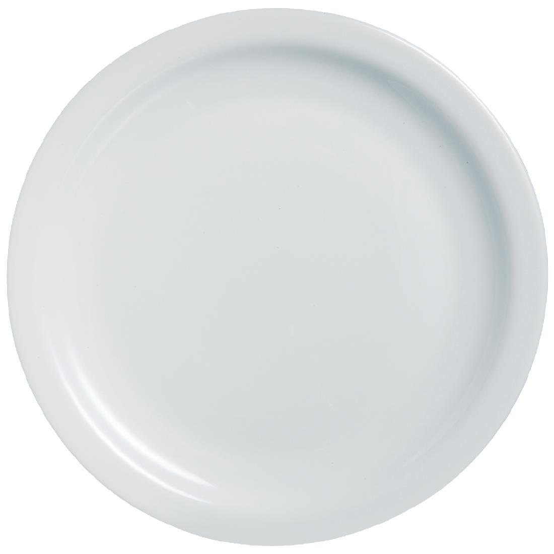 Arcoroc Opal Hoteliere Narrow Rim Plates 155mm (Pack of 6) - DP063  - 1