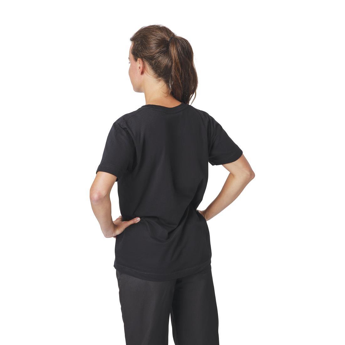 Unisex Chef T-Shirt Black XL - A295-XL  - 5