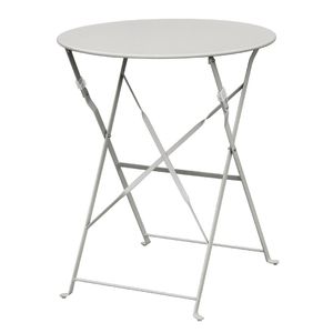 Bolero Grey Pavement Style Steel Table 595mm - GH556  - 1