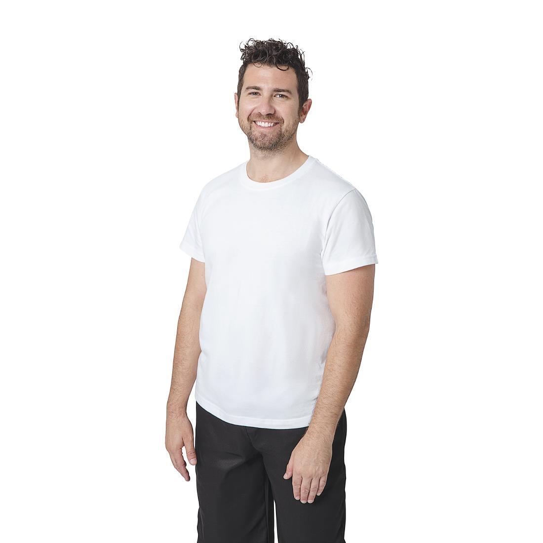 Unisex Chef T-Shirt White L - A103-L  - 3