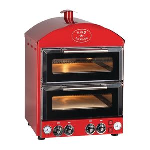 King Edward Pizza King Oven PK2 Red - DW476  - 1