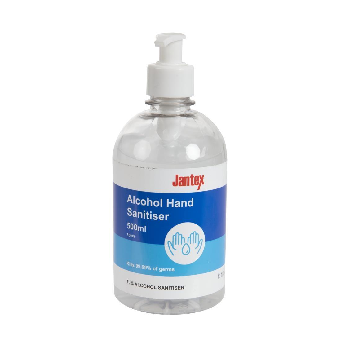 Jantex 70% Alcohol Hand Sanitiser 500ml - FD049  - 1
