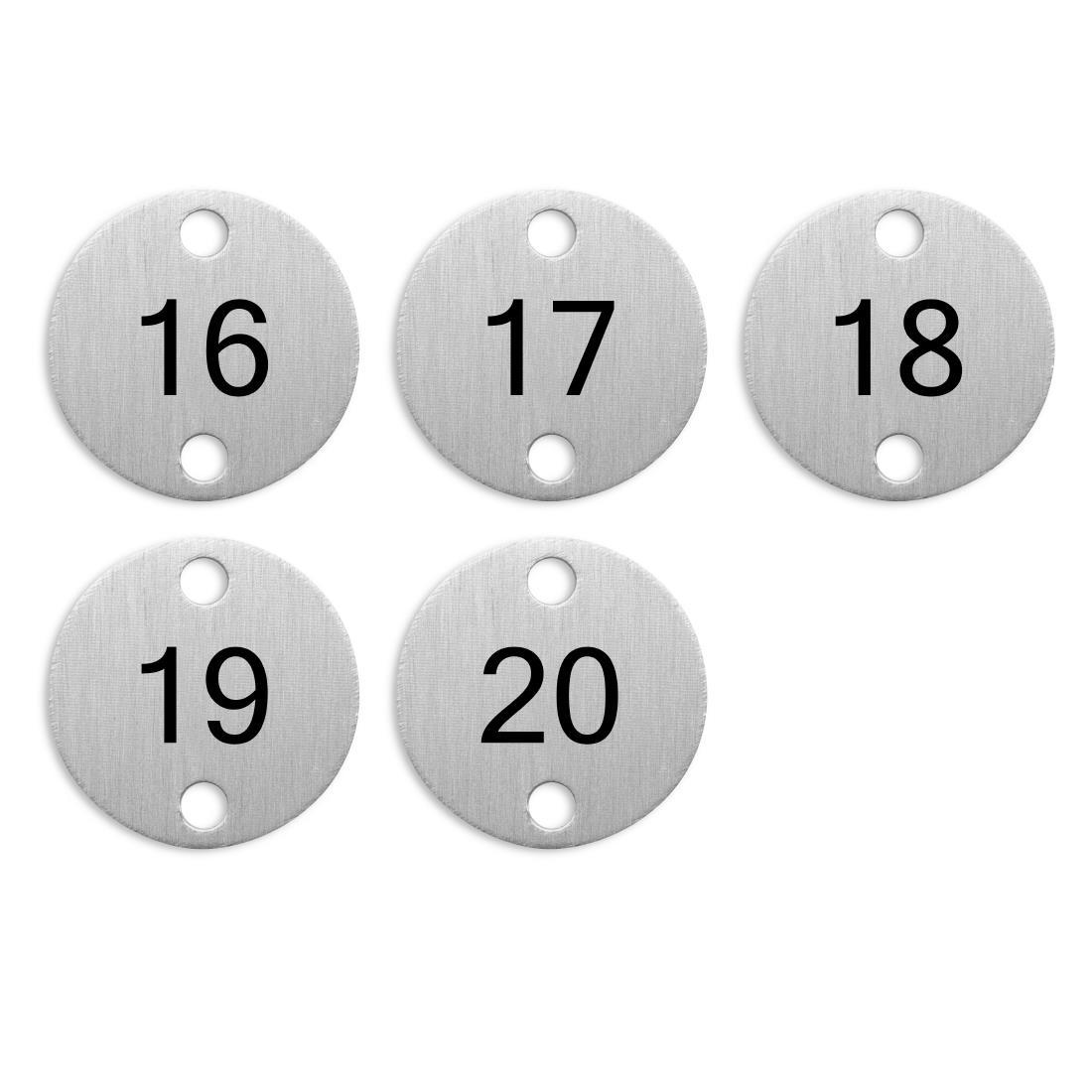 Bolero Table Numbers Silver (16-20) - DY773  - 2