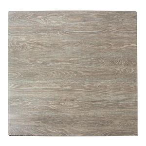 Werzalit Pre-drilled Square Table Top  Limed Oak 800mm - GR539  - 1