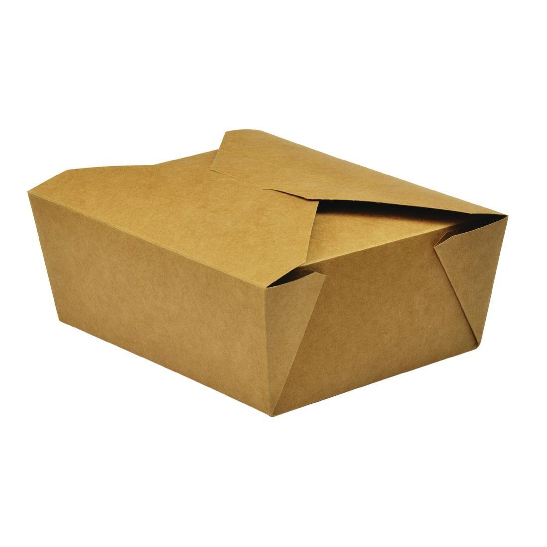 Vegware Compostable Paperboard Food Boxes No.8 1300ml / 46oz (Pack of 300) - GK102  - 1