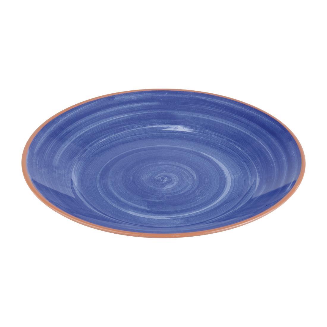 APS La Vida Melamine Plate Round Blue 405mm - DF201  - 1