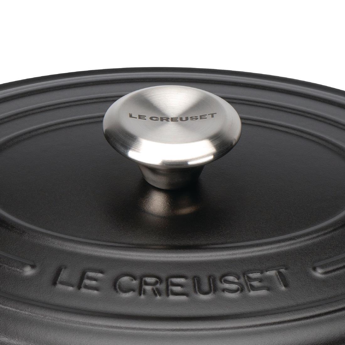 Le Creuset Cast Iron Oval Casserole 4.1L Satin Black - DR466  - 4