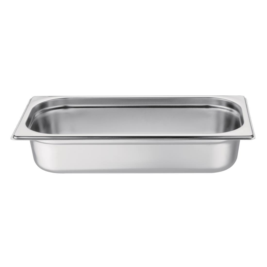 Vogue Stainless Steel 1/3 Gastronorm Pan 65mm - K929  - 2
