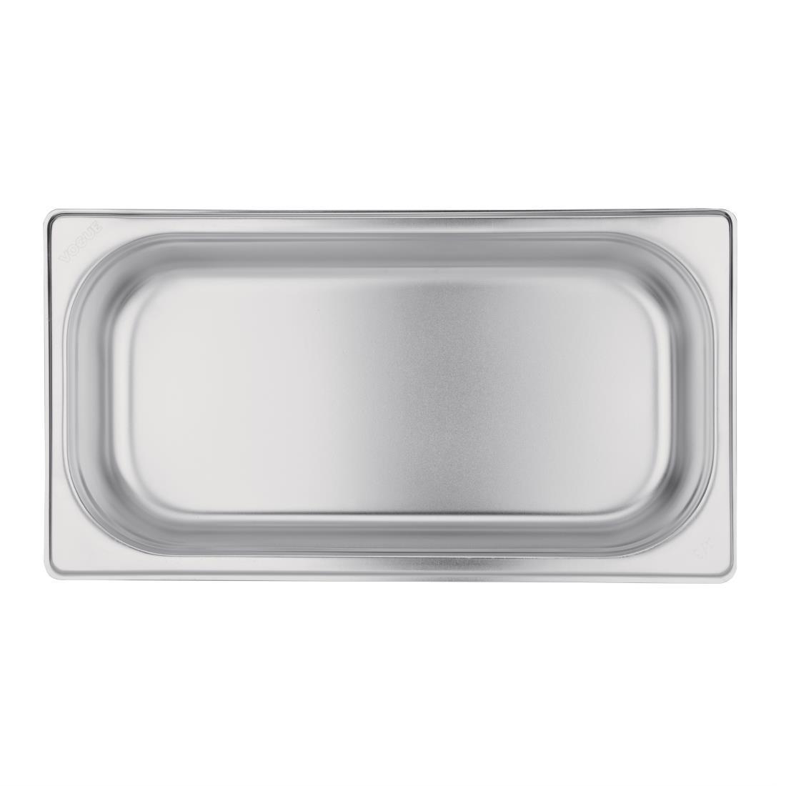 Vogue Stainless Steel 1/3 Gastronorm Pan 65mm - K929  - 4