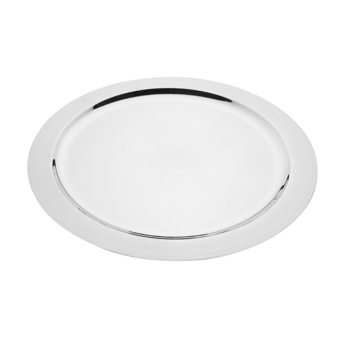 CN718 - Olympia Stainless Steel Round Food Presentation Tray 400mm - CN718