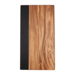 T&G Acacia Wood Cheese Board with Chalk Strip 300mm - CL489  - 1