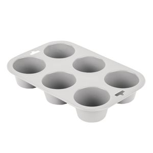 Vogue Flexible Silicone 6 Cup Muffin Tray - DA520  - 1