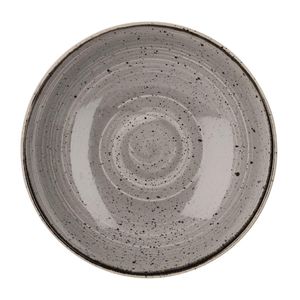 Churchill Stonecast Round Coupe Bowl Peppercorn Grey 184mm (Pack of 12) - DK557  - 1