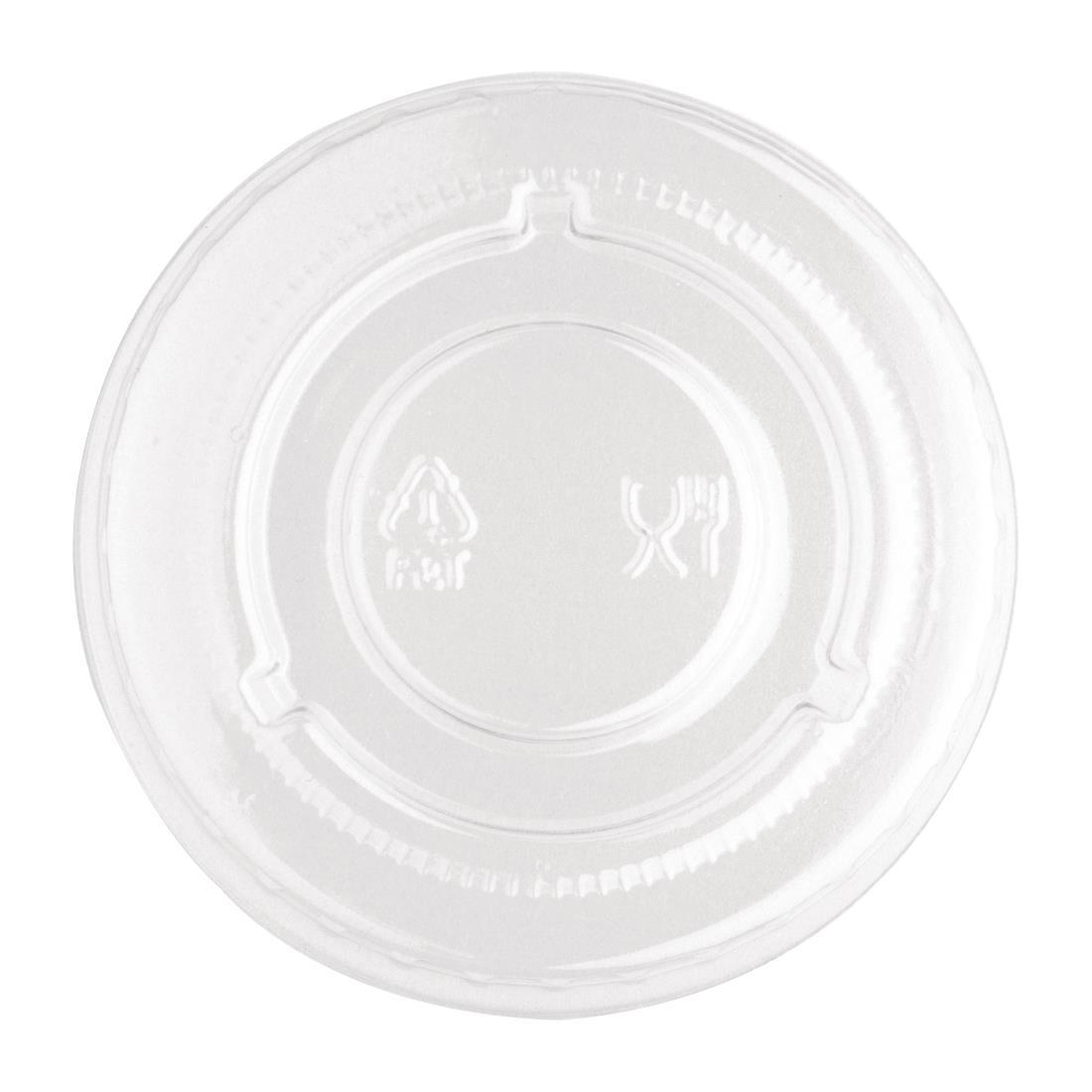 Fiesta Recyclable PET Bagasse Cup Lids Clear (Pack of 1000) - FP426  - 6