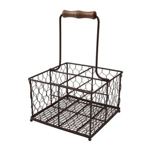 T&G Provence Wire Condiment Holder Brown - CL487  - 1