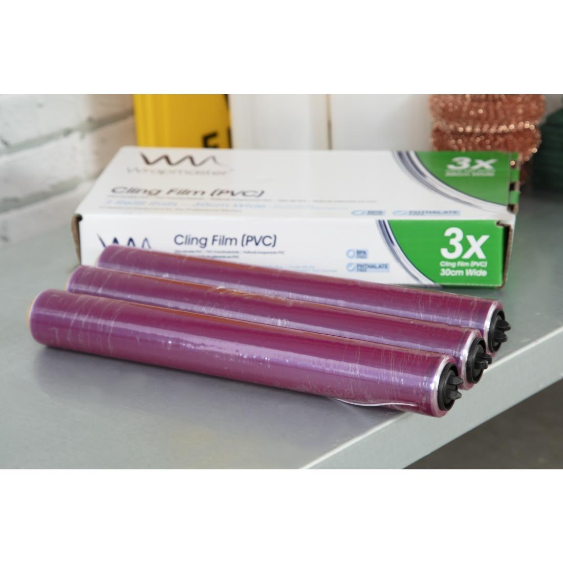 Wrapmaster Cling Film 300mm x 100m (Pack of 3) - CB624  - 5
