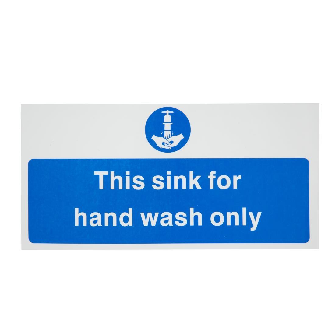 Vogue Hand Wash Only Sign - L952  - 1