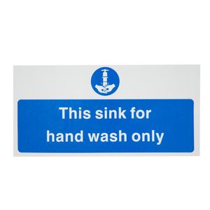 Vogue Hand Wash Only Sign - L952  - 1