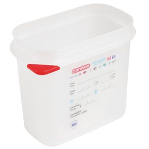 Araven Polypropylene 1/9 Gastronorm Food Storage Container 1.5Ltr (Pack of 4) - T983  - 1