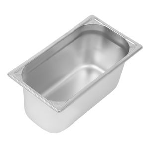 Vogue Heavy Duty Stainless Steel 1/3 Gastronorm Pan 150mm - DW444  - 1