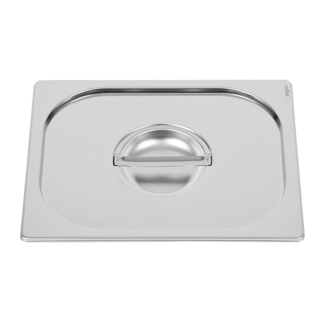 Vogue Heavy Duty Stainless Steel 1/2 Gastronorm Pan Lid - DW456  - 3