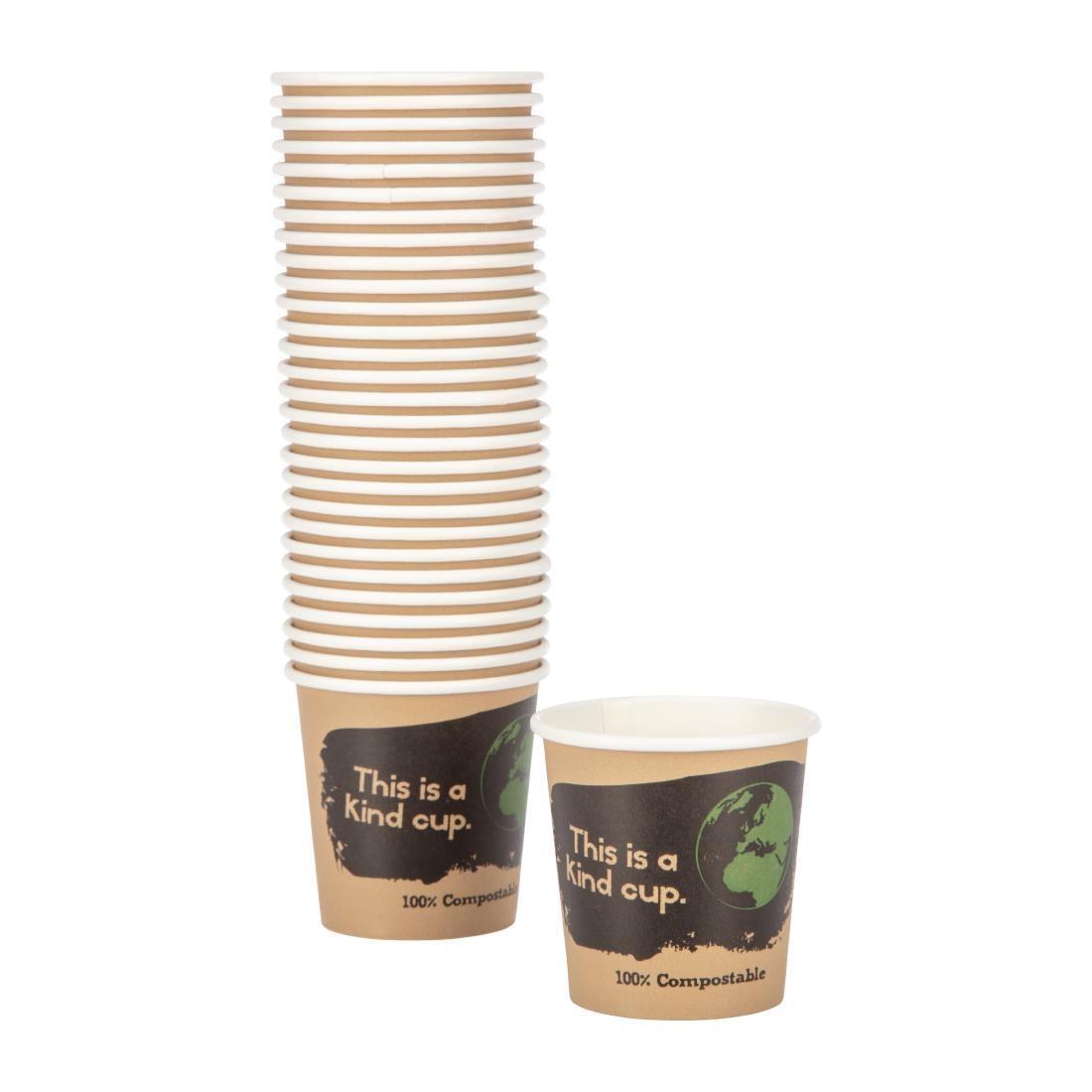 Fiesta Compostable Espresso Cups Single Wall 113ml / 4oz (Pack of 50) - DY980  - 3
