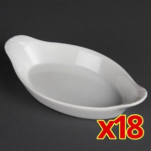 Bulk Buy Olympia Oval Dishes 215ml (Pack of 18) - S565  - 1