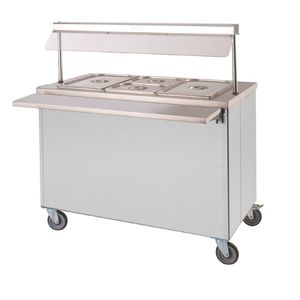 Moffat Mobile Hot Cupboard with Dry Heat Bain Marie 2FBM - DT595  - 1