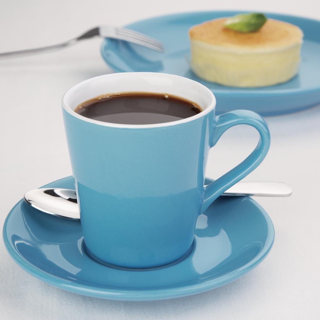 Olympia Cafe Flat White Cups Blue 170ml (Pack of 12) - FF994  - 4