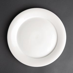 Churchill Art de Cuisine Menu Mid Rimmed Plates 228mm (Pack of 6) - CE754  - 1